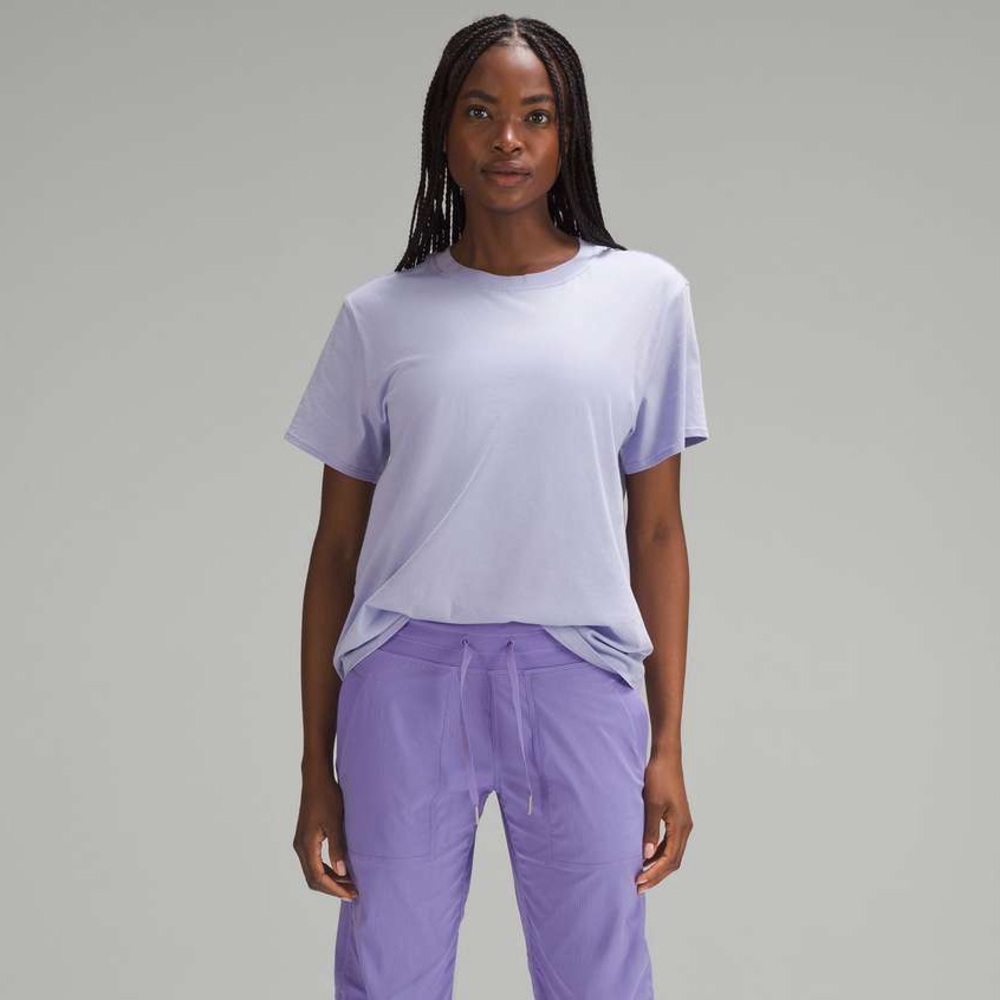 Lululemon All Yours Cotton T-Shirt (Lilac Smoke)